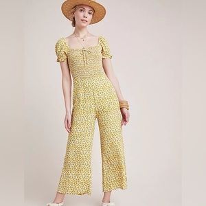 Faithfull the Brand - Laszlo Sunflower smocked Jumpsuit US S/4